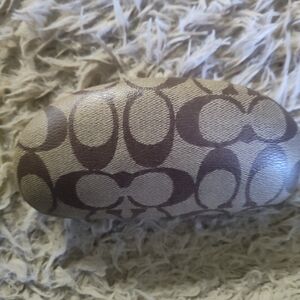 Brown Patterned Sunglasses Case